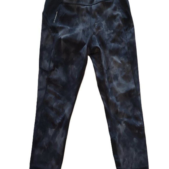 Kathmandu Sz L WDN Move 7/8 Length Leggings Sz L MEC Black Gray Acid Wash Swirl - Picture 4 of 4